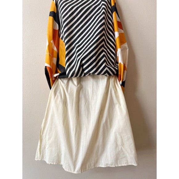 Tabitha Anthropologie Strapless Maxi Dress Size 2 Geometric Chevron Abstract - Picture 6 of 6